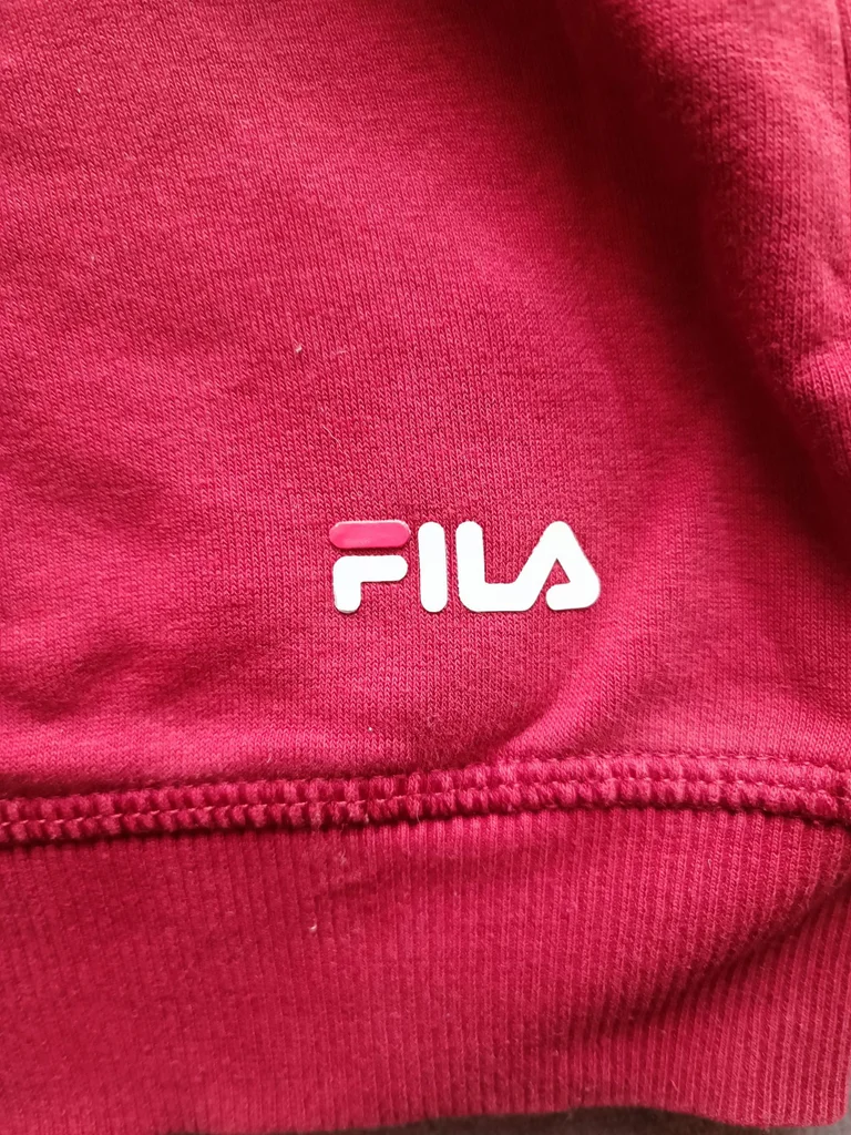 Fila boys' hooded sweatshirt size XS in good condition, red color – photo 3